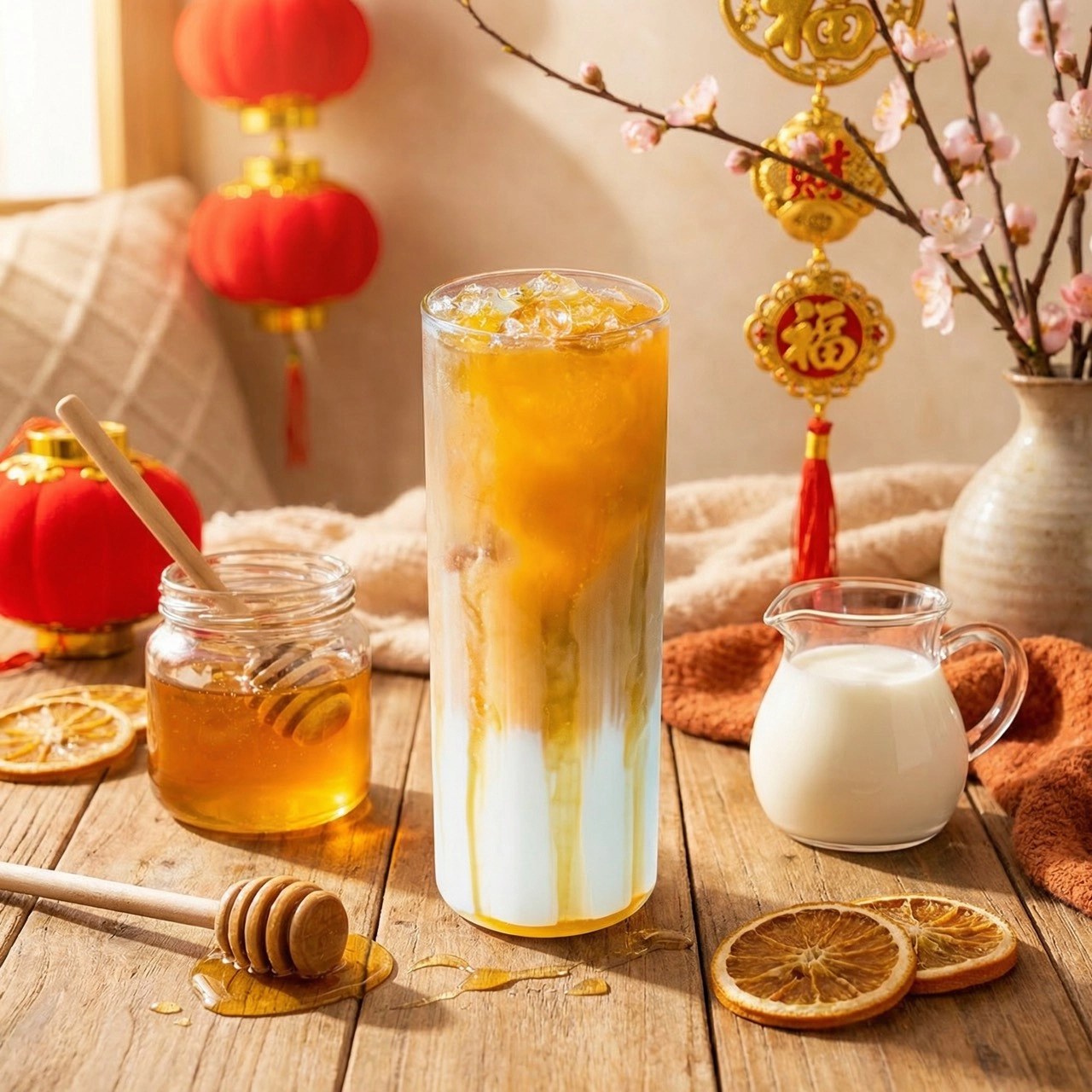 手搖飲,過年,新年,火龍果,純蜂蜜,AI智茶控品質,自然湉